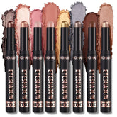 8 Colors Eyeshadow Sticks- Professional Waterproof Contouring and Highlighter