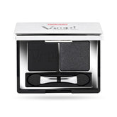 Pupa Milano Vamp! Eyeshadow Compact Duo 007 Dark Night - Light Smooth Blendable Cream Compact Shadow - Stunning Colorful Pigmented Shade - Paraben-Free Formula - 0.078 oz