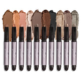 Julep Eyeshadow 101 Crème to Powder Waterproof Eyeshadow Stick 10 Piece Palette - Matte and Shimmer Finishes