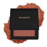Mented Cosmetics Made in Italy Cruelty Free Makeup Vegan Paraben Free Shimmer Cheek Blush Palette for Face Powder Face Blush for Women with Vitamin E 0.2oz/7g Clay too Much