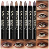 Kaely 8Pcs Cream Eyeshadow Stick Set for EyesChampagne Pearl Taupe Bronze Cocoa Stone Putty Smoky AmethystHalloween MakeupMatte Shimmer Eye Shadow Pencil Pen Crayon Waterproofsombras para ojos 03