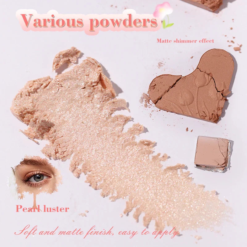 6 Color Blendable Eyeshadow Palette Waterproof-3