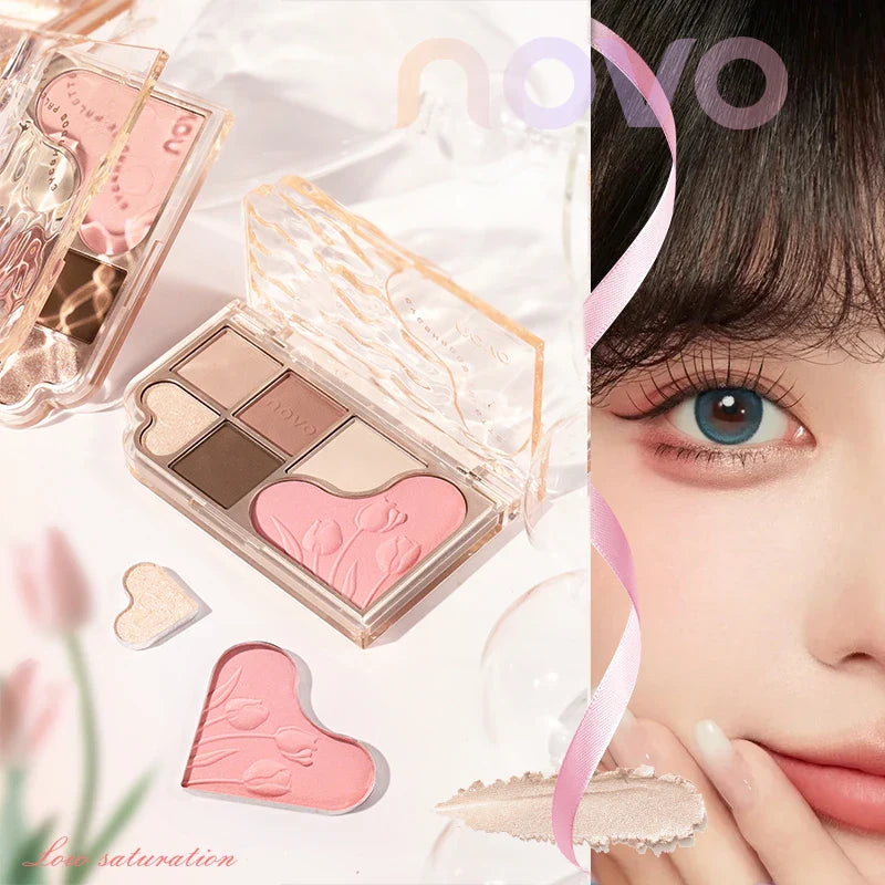 6 Color Blendable Eyeshadow Palette Waterproof-4