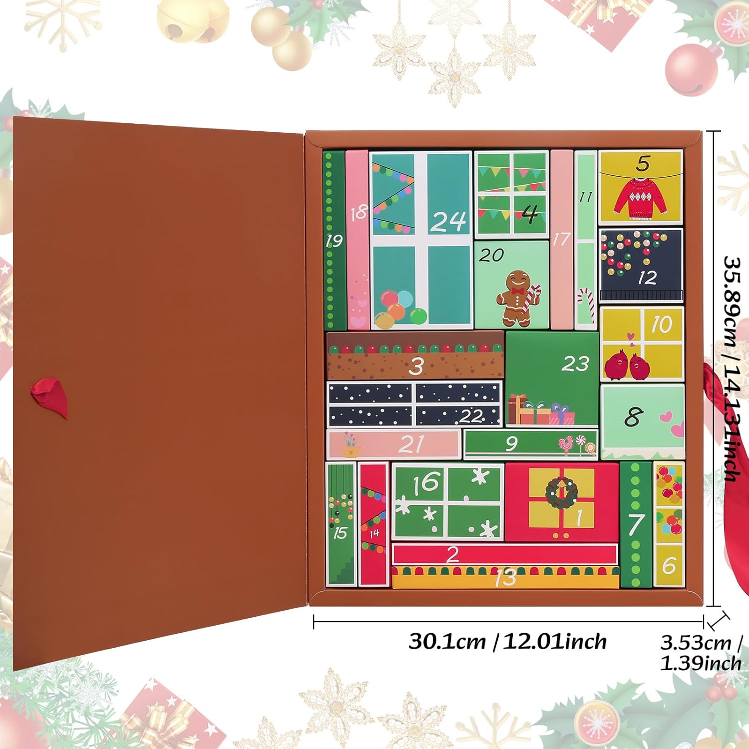 Makeup Advent Calendar 2025, 24 Days Christmas Gift Makeup Sets For Women, UCANBE 2025-2026 Xmas Countdown Calendar Full Makeup Kits Beauty Makeup & Cosmetic For Teens, Girls Gift