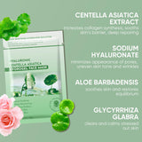 Calming Mask for Face Centella Asiatica Calming Mask Facial Masks with Aloe Hyaluronic Acid for Sensitive Skin Soothing Anti Aging Face Mask Face Masks Skincare Hydrating Sheet Face Mask 10 pack