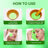 CarPerif Jelly Mask for Facials Professional Natural Gel Face Masks Hyaluronic acid Hydrating Rubber Mask Jar Face Mask SkinCare 23 Fl Oz (Aloe Vera)