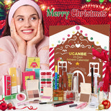 Makeup Advent Calendar 2025, 24 Days Christmas Gift Makeup Sets For Women, UCANBE 2025-2026 Xmas Countdown Calendar Full Makeup Kits Beauty Makeup & Cosmetic For Teens, Girls Gift