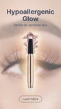 SAUBZEAN Light Gold Eyeshadow Stick – Waterproof Long-Lasting Shimmer Eye Crayon with Soft Brush, Hypoallergenic Makeup