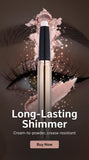 SAUBZEAN Light Gold Eyeshadow Stick – Waterproof Long-Lasting Shimmer Eye Crayon with Soft Brush, Hypoallergenic Makeup