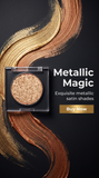Okerker Shimmer Glitter Eyeshadow Palette Korean Eye Glitter Makeup Ultra-Blendable Sparkle Silver Champagne Gold Eye Shadow Single Shade Metallic Pigmented Color