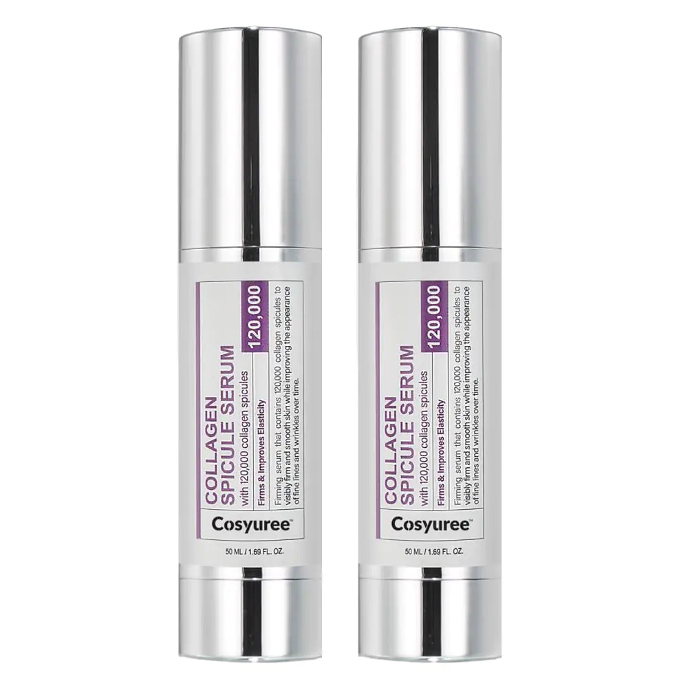 Cosyuree Spicule Collagen Serum | 120000 Micro Spicules for Glass Skin Wrinkle Treatment & Hydration | Hyaluronic Acid Anti-Aging Serum 3.38 fl.oz. No Scent