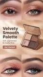 Eyeshadow Quads Blendable Matte Metallic and Shimmer Finishes Velvety Pigmented Creamy Formula Four Way Quad Eye Shadow Palette Talc Paraben & Cruelty Free