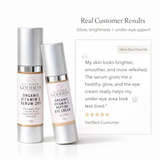 Organic Vitamin C Glow Duo – 20% Vitamin C + Peptide Eye Serum