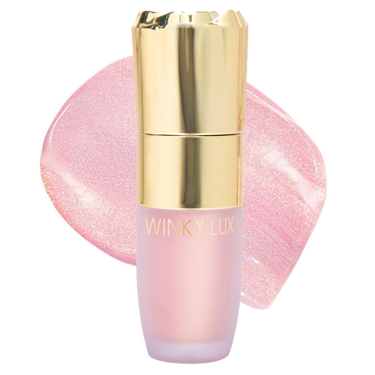 Winky Lux Cheeky Rose Liquid Highlighter Gel Cream Highlighter with Blendable Buildable Pigment Long-Lasting Weightless Finish Pink Opal