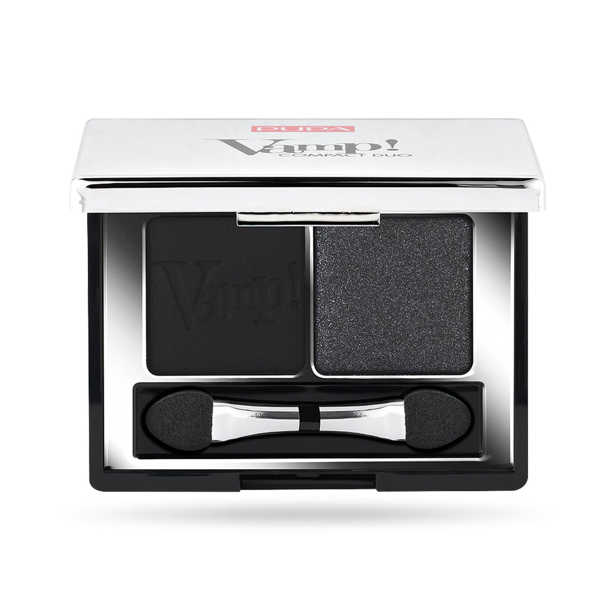 Pupa Milano Vamp! Eyeshadow Compact Duo 007 Dark Night - Light Smooth Blendable Cream Compact Shadow - Stunning Colorful Pigmented Shade - Paraben-Free Formula - 0.078 oz