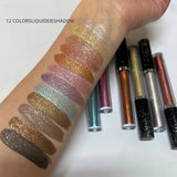 HANDAIYAN 12 Color Diamond Liquid Eyeshadow Set